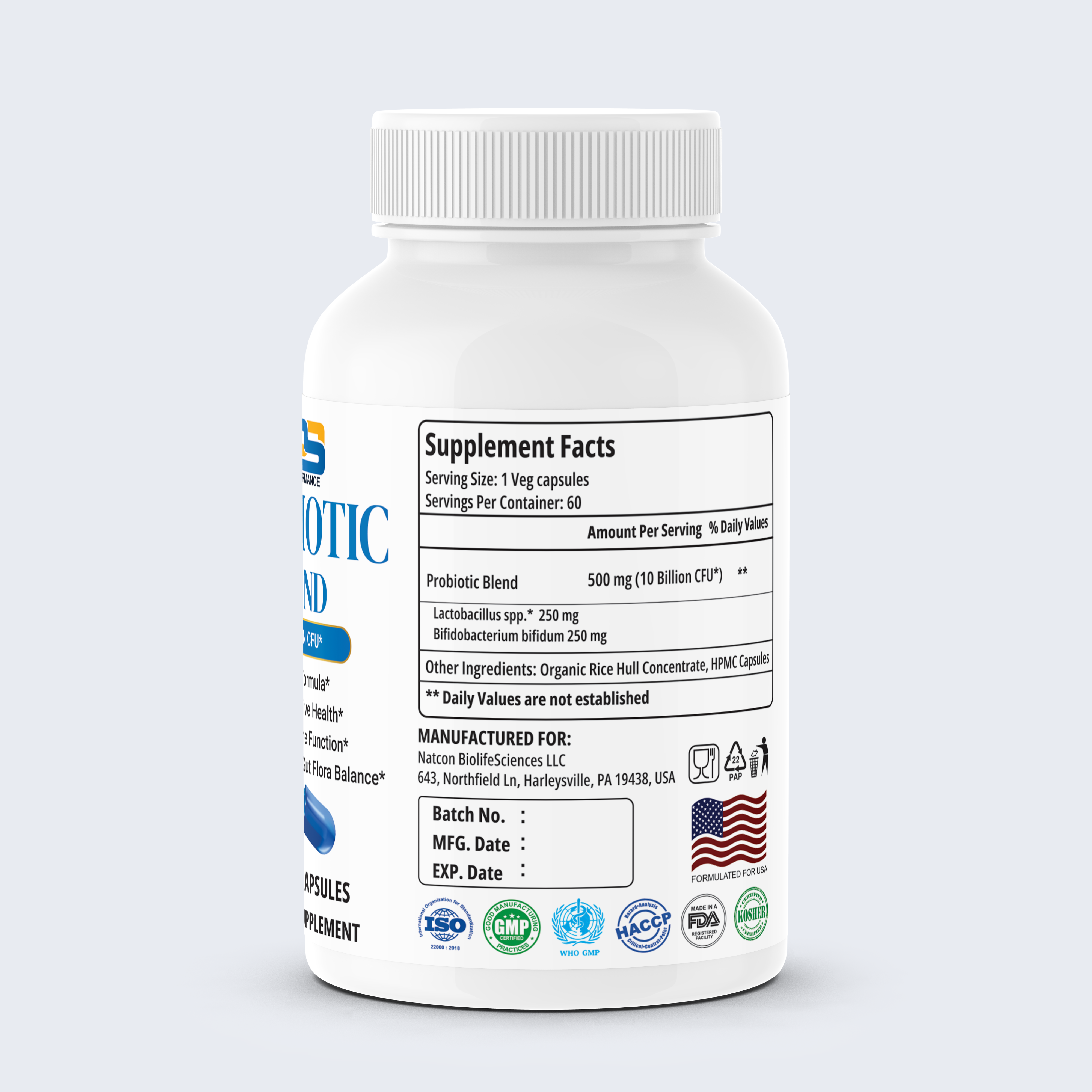 TPS Probiotic Blend 10 Billion CFU